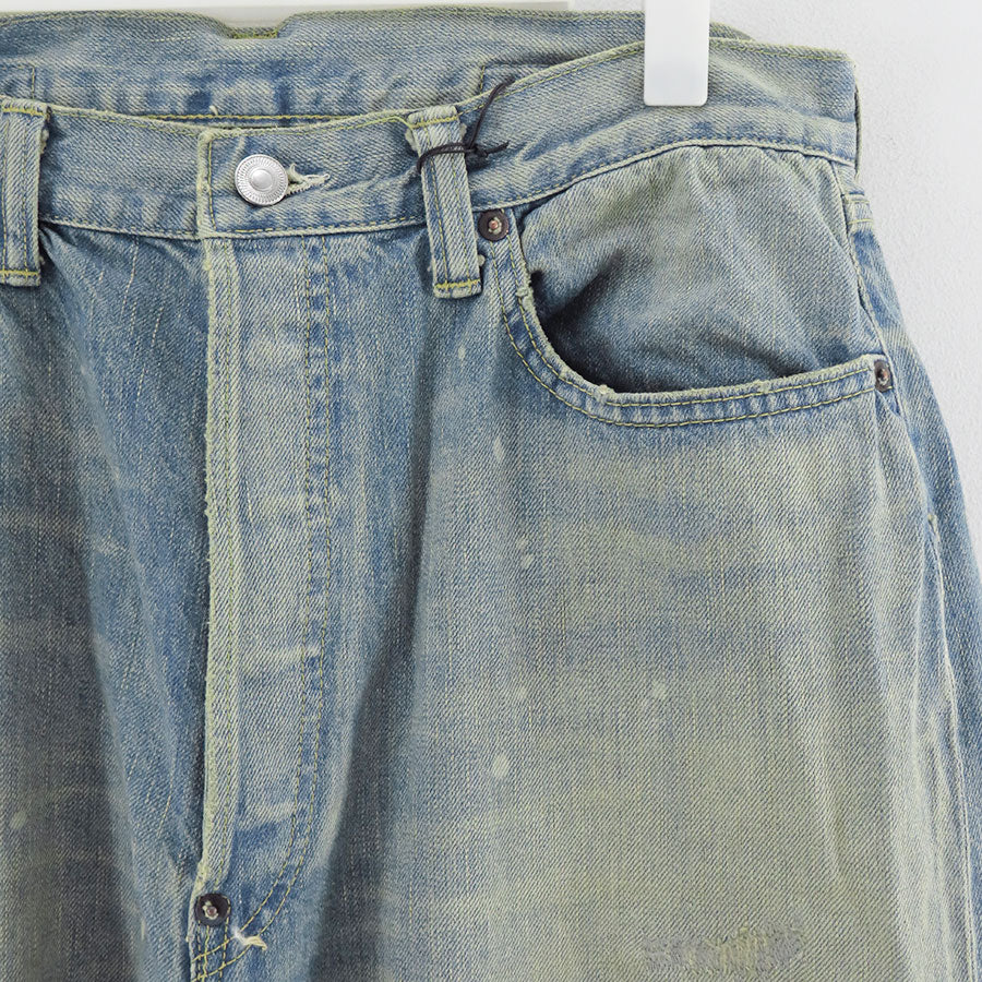 【A.PRESSE/アプレッセ】<br>No.37 Washed Wide Denim Pants <br>25AAP-04-40