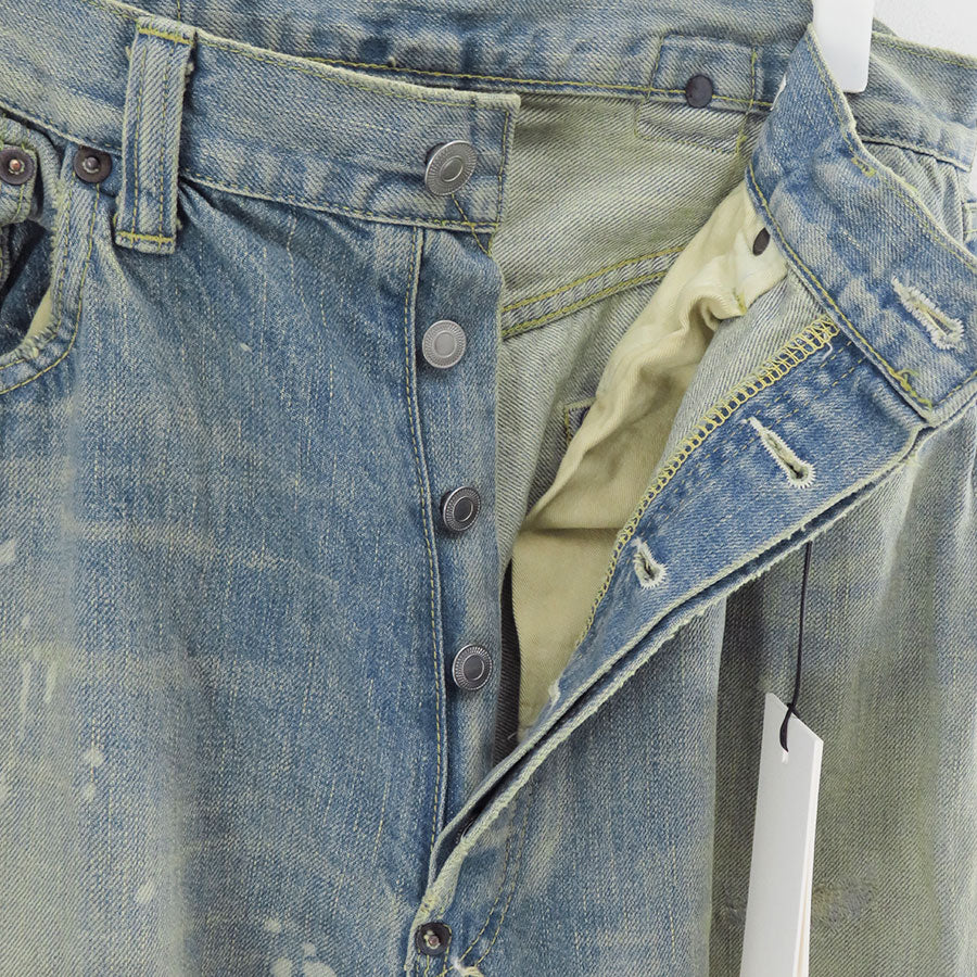 【A.PRESSE/アプレッセ】<br>No.37 Washed Wide Denim Pants <br>25AAP-04-40