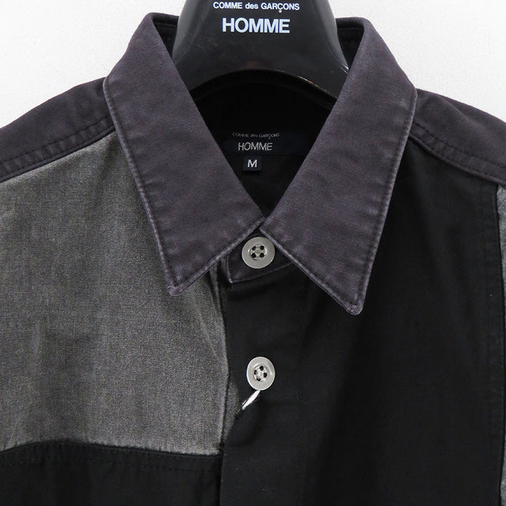 COMME des GARCONS HOMME/コムデギャルソンオム】綿オックス×多素材MIX