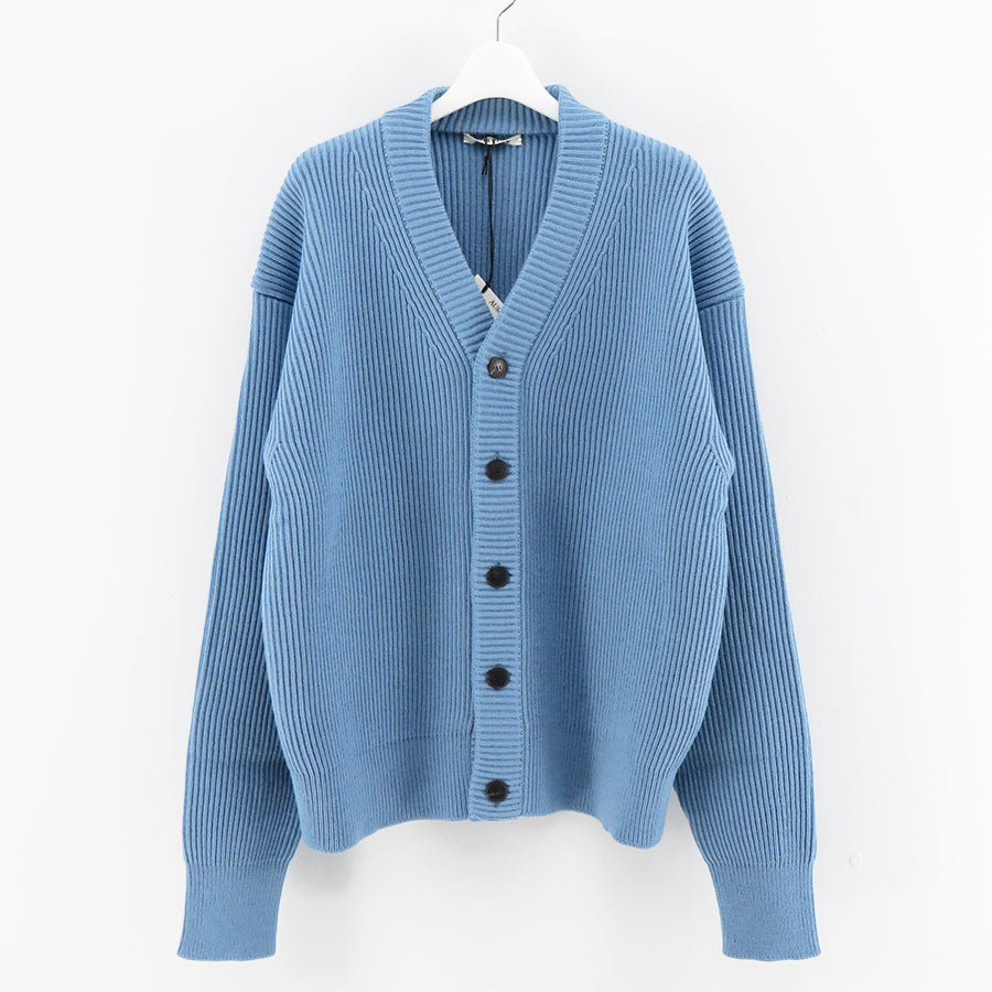 AURALEE/オーラリー】FRENCH MERINO RIB KNIT CARDIGAN A23AC01FRの