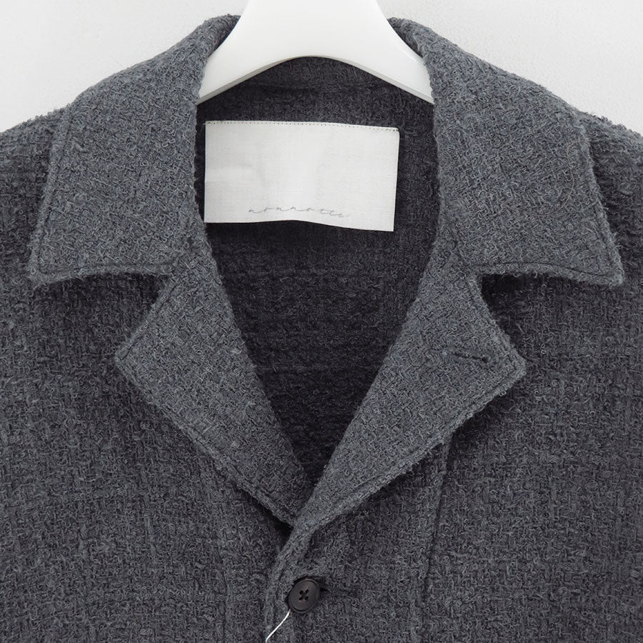 【nonnotte/ノノット】<br>Draping Shirt Jacket <br>N-25A-021
