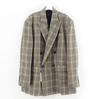 【INSCRIRE/アンスクリア】<br>Wool Check Double Jacket <br>I25AW-JK51
