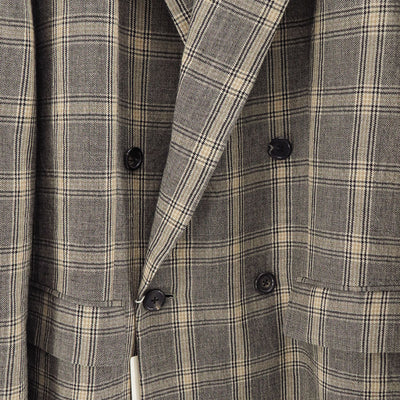 【INSCRIRE/アンスクリア】<br>Wool Check Double Jacket <br>I25AW-JK51