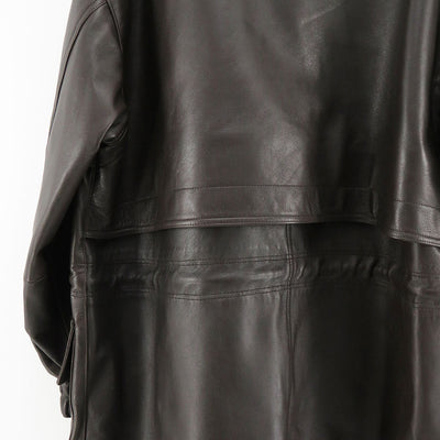 【A.PRESSE/アプレッセ】<br>Leather Coat <br>23AAP-01-04H