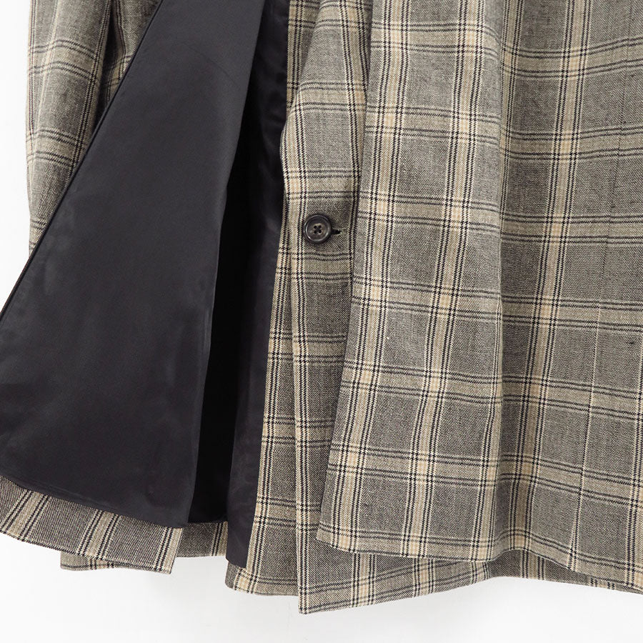 【INSCRIRE/アンスクリア】<br>Wool Check Double Jacket <br>I25AW-JK51