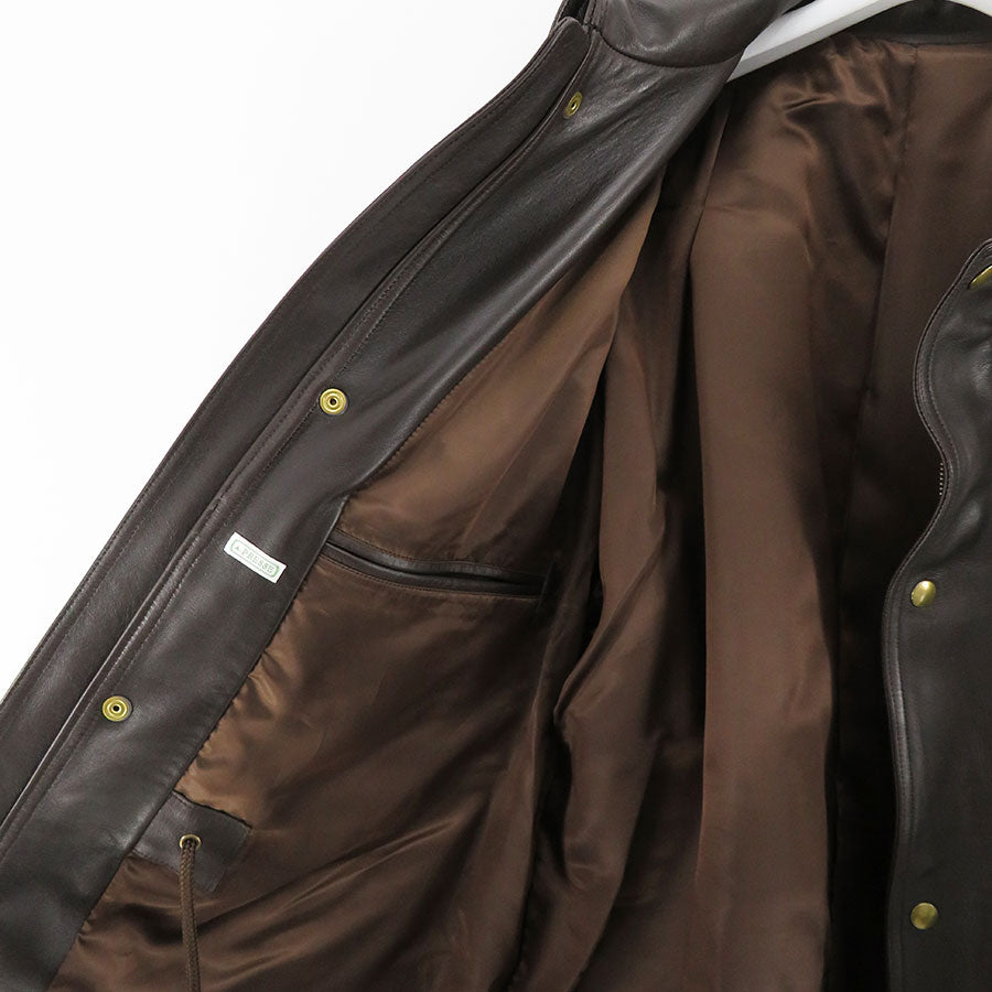 【A.PRESSE/아프레세】<br> Leather Coat<br> 23AAP-01-04H 