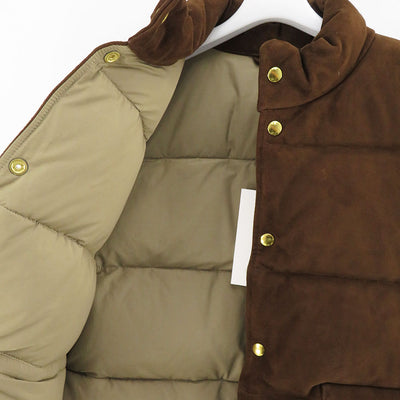 【A.PRESSE/アプレッセ】<br>Suede Down Vest <br>23AAP-01-27H