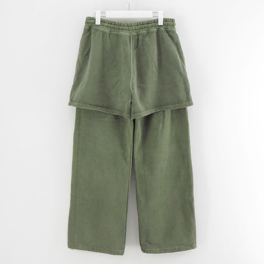 【INSCRIRE/アンスクリア】<br>Layered Sweat Pants <br>I25AW-BC117