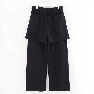 【INSCRIRE/アンスクリア】<br>Layered Sweat Pants <br>I25AW-BC117