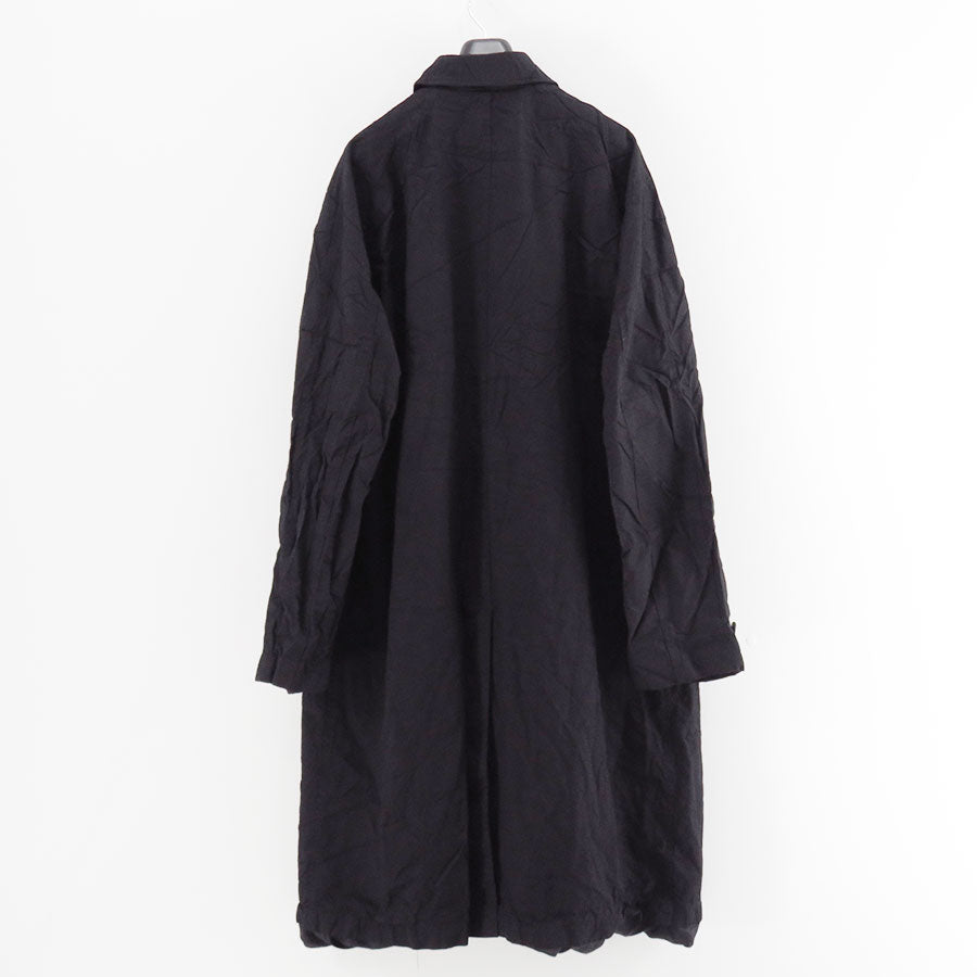 【COMME des GARCONS HOMME】<br>エステルツイル製品染ステンカラーコート <br>HP-C002-051
