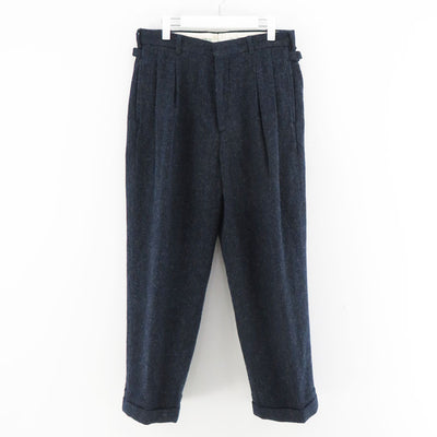 【A.PRESSE/アプレッセ】<br>Tweed Two Tuck Trousers <br>23AAP-04-02H