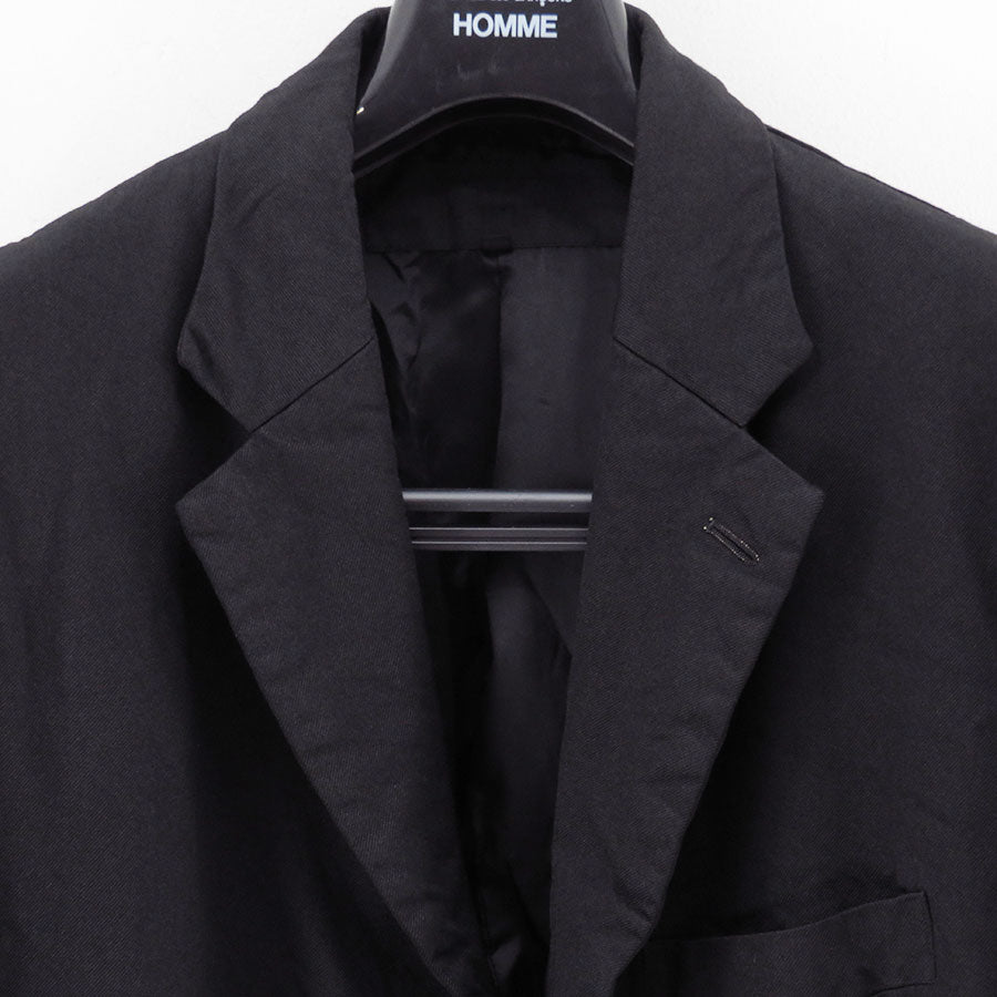【COMME des GARCONS HOMME】<br>エステルサージ製品染3Bジャケット <br>HP-J012-051