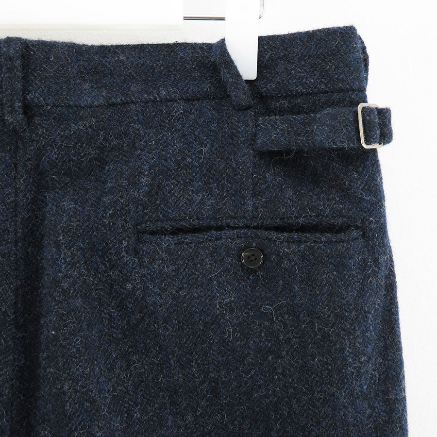 【A.PRESSE/アプレッセ】<br>Tweed Two Tuck Trousers <br>23AAP-04-02H