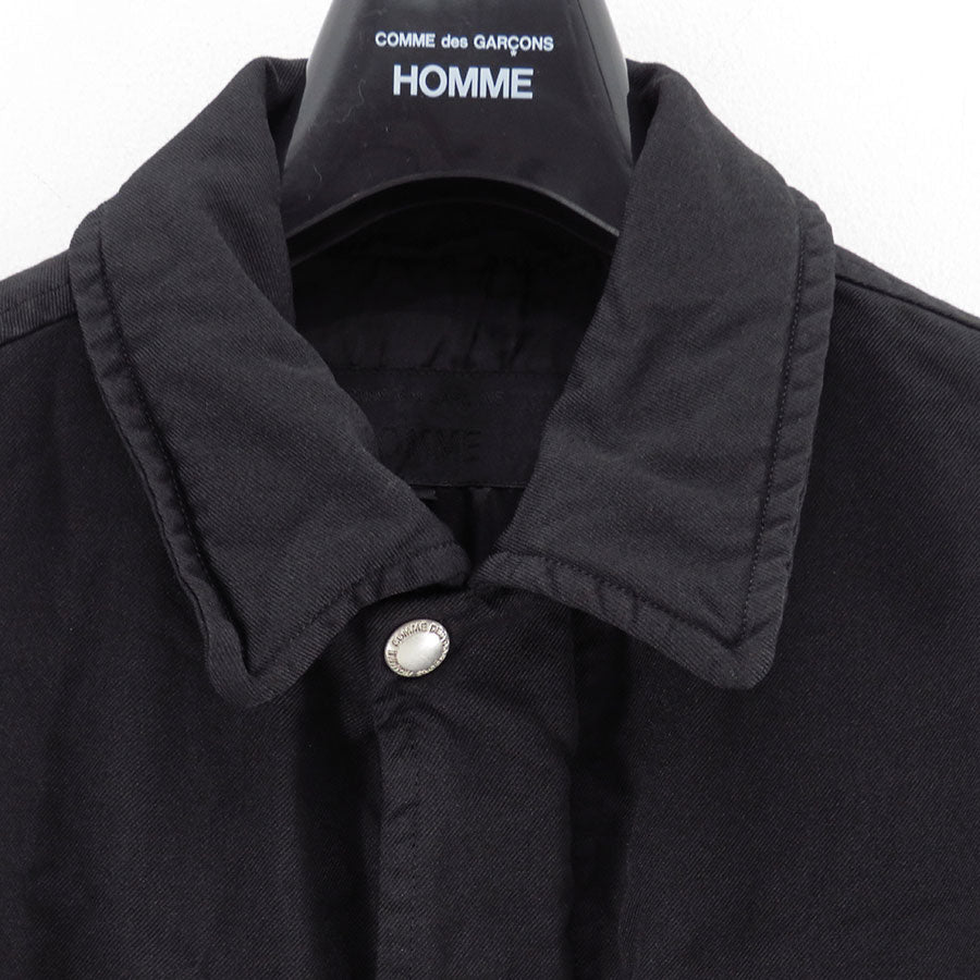 【COMME des GARCONS HOMME】<br>エステルサージ製品染ショートブルゾン <br>HP-J013-051