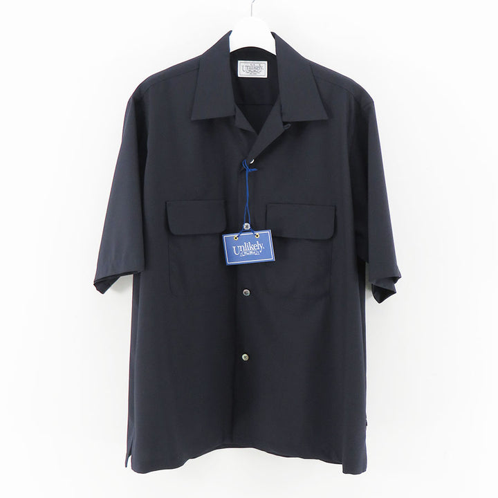 Unlikely wool tropical 半袖シャツ ネイビー IMG_9483_720x.jpg?v=1736140621