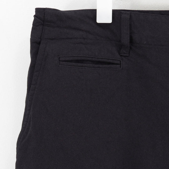 美品 コムデギャルソンシャツ エステル製品染めシワ加工パンツ 25SS M 紺 美品 コムデギャルソンシャツ エステル製品染めシワ加工パンツ