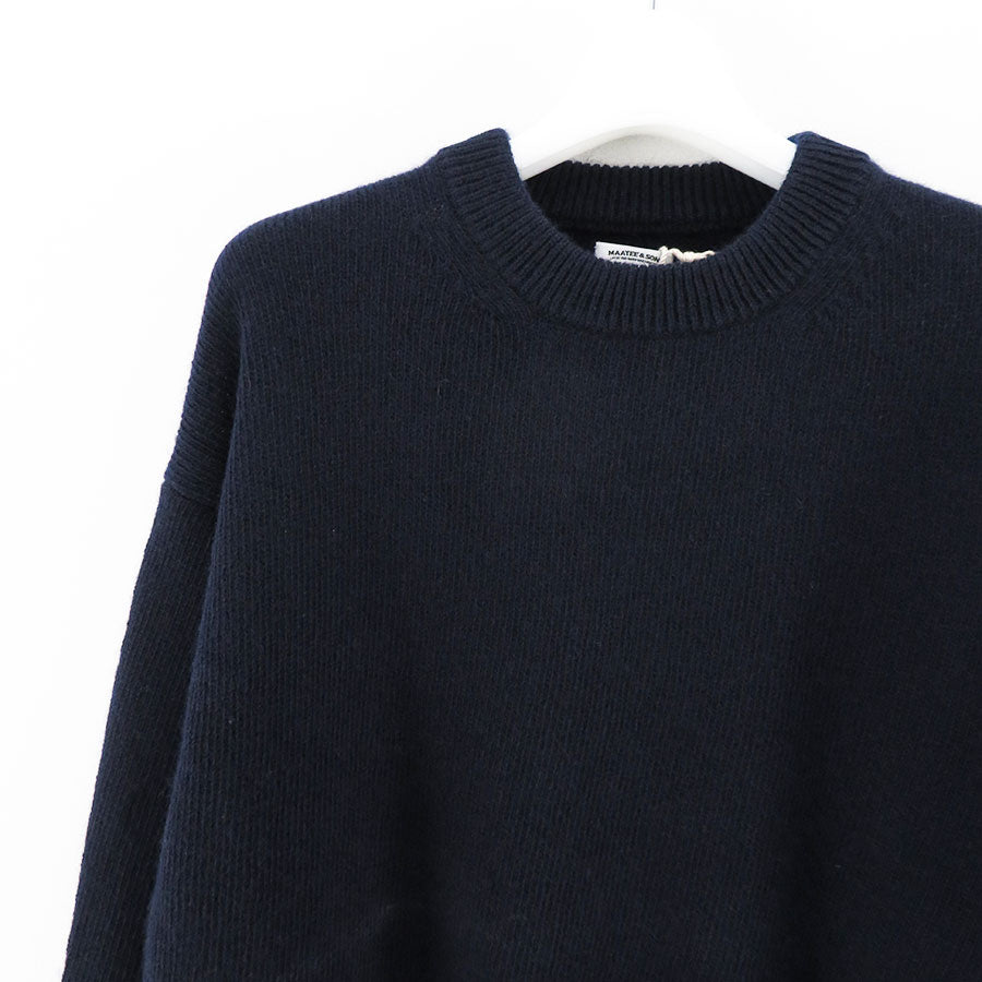 MAATEE&SONS/マーティーアンドサンズ】強撚SHETLAND 裏カシミヤ ひょっとこP/O SWEATER MT3303-0111の通販  「ONENESS ONLINE STORE」