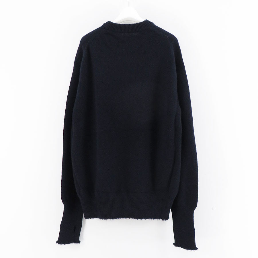 【MAATEEu0026SONS/マーティーアンドサンズ】強撚SHETLAND 裏カシミヤ ひょっとこP/O Sweater MT3303-0111の通販 「ONENESS ONLINE STORE」 Blue / 3