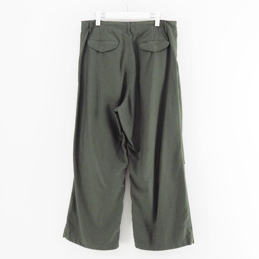 【Graphpaper/グラフペーパー】<br>Cotton Cupro Back Satin Military Pants <br>GM253-40345