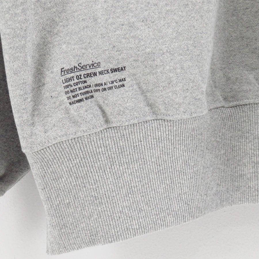 【FreshService/フレッシュサービス】<br>LIGHT OZ CREW NECK SWEAT <br>FSC253-70101B