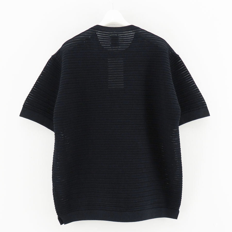 BATONER/バトナー】SUMMER KNIT CREW NECK SHORT SLEEVE BN-26SM-065の