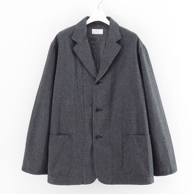 【HERILL/ヘリル】<br>Blackschambray Work jacket <br>25-010-HL-8000-30