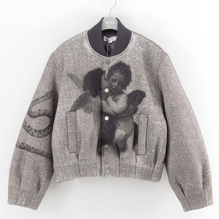 【M A S U/エムエーエスユー】<br>ANGEL BOMBER JACKET <br>M25F9BL003