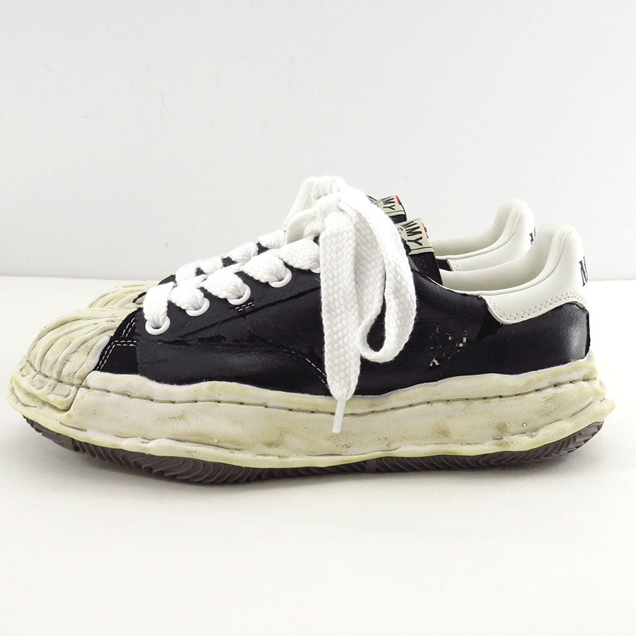 【Maison MIHARA YASUHIRO】<br>"BLAKEY" OG Sole Film Attached Canvas Low-top Sneaker (BLACK) <br>A15FW727