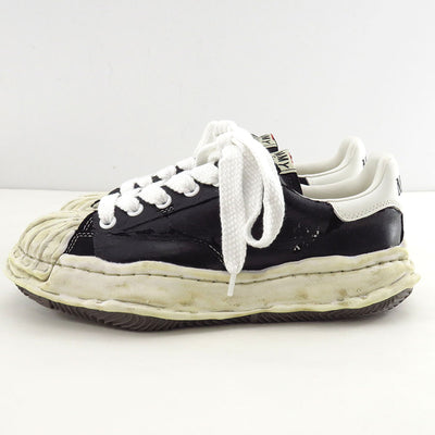 【Maison MIHARA YASUHIRO】<br>"BLAKEY" OG Sole Film Attached Canvas Low-top Sneaker (BLACK) <br>A15FW727