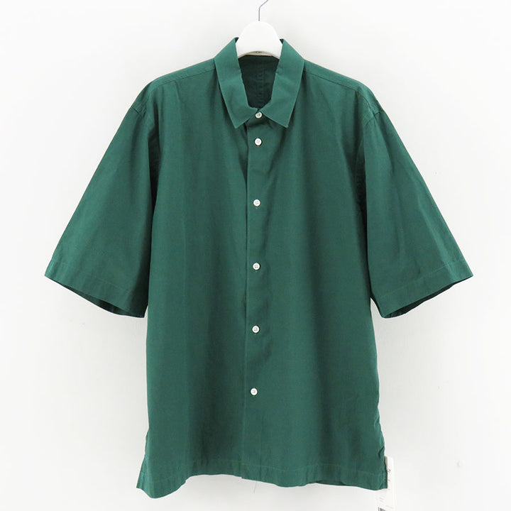 ATON/エイトン】SHRINK COTTON LAWN OVERSIZED HALF SLEEVE SHIRT