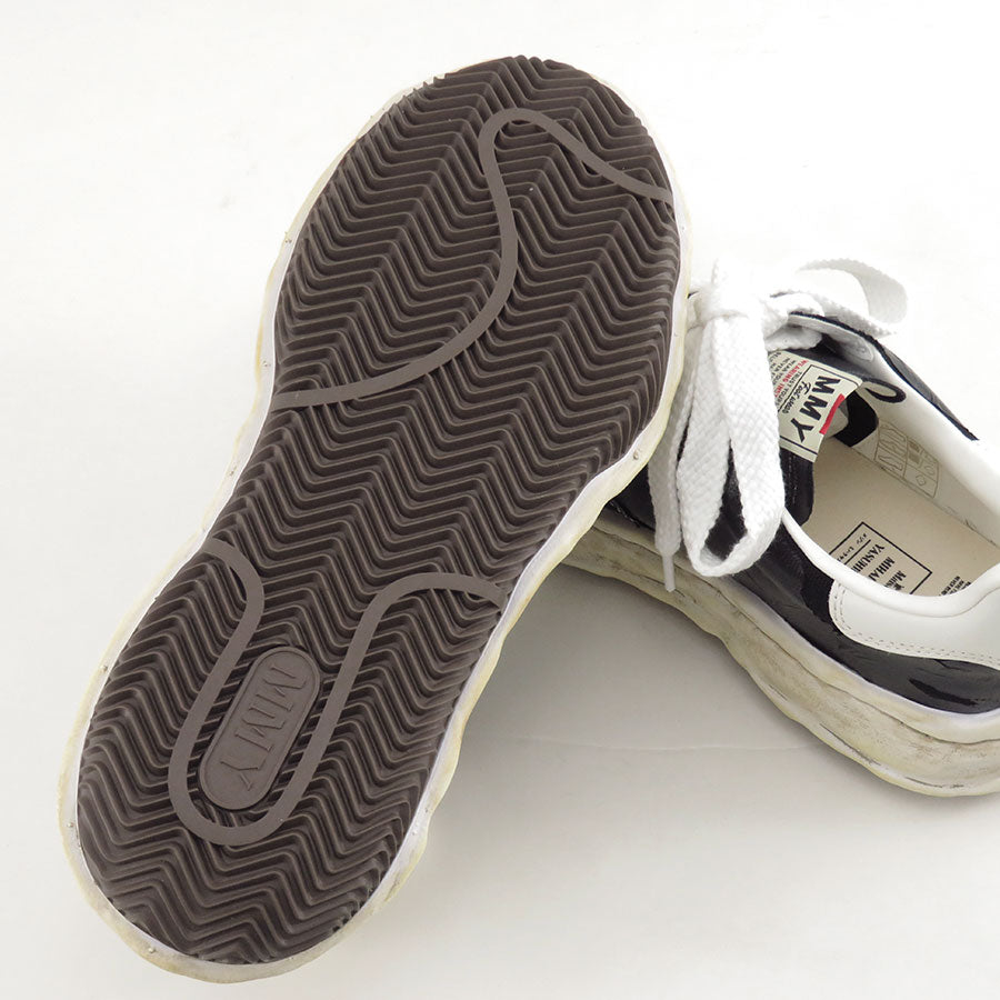 【Maison MIHARA YASUHIRO】<br>"BLAKEY" OG Sole Film Attached Canvas Low-top Sneaker (BLACK) <br>A15FW727