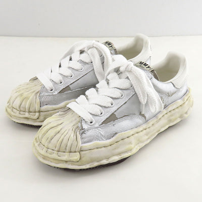 【Maison MIHARA YASUHIRO】<br>"BLAKEY" OG Sole Film Attached Canvas Low-top Sneaker (SILVER) <br>A15FW727