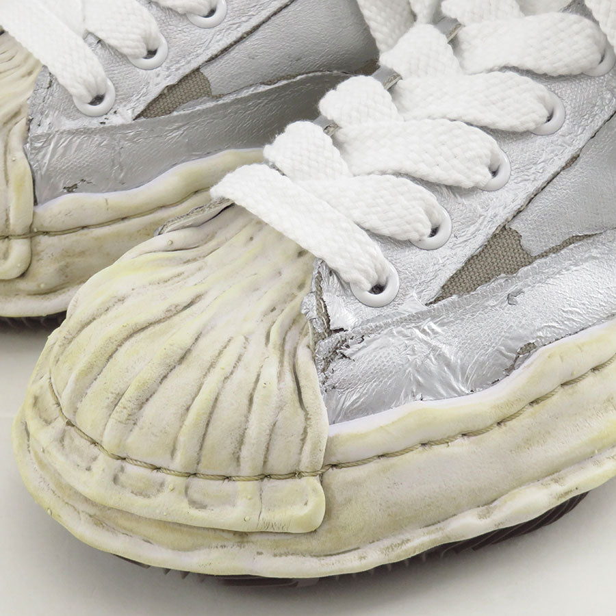 【Maison MIHARA YASUHIRO】<br>"BLAKEY" OG Sole Film Attached Canvas Low-top Sneaker (SILVER) <br>A15FW727