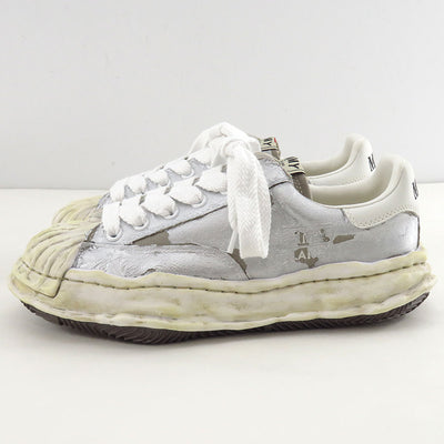 【Maison MIHARA YASUHIRO】<br>"BLAKEY" OG Sole Film Attached Canvas Low-top Sneaker (SILVER) <br>A15FW727