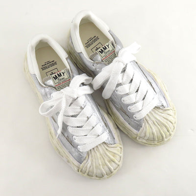 【Maison MIHARA YASUHIRO】<br>"BLAKEY" OG Sole Film Attached Canvas Low-top Sneaker (SILVER) <br>A15FW727