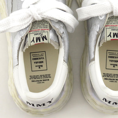 【Maison MIHARA YASUHIRO】<br>"BLAKEY" OG Sole Film Attached Canvas Low-top Sneaker (SILVER) <br>A15FW727