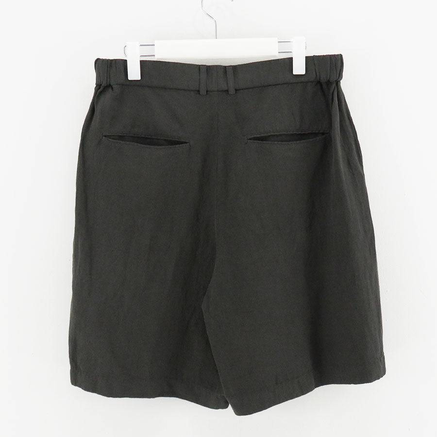 ATON/エイトン】COTTON LINEN VOILE LOOSE FIT SHORTS PRAGLM0404の