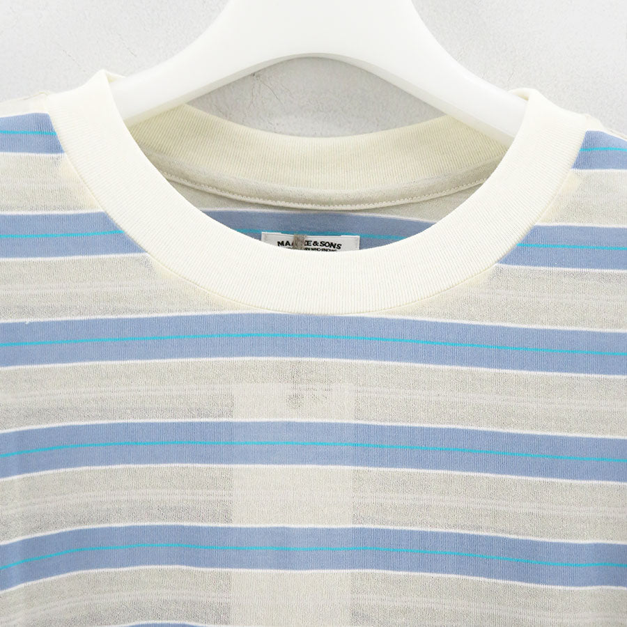 MAATEE&SONS/マーティーアンドサンズ】L/S BORDER TEE 