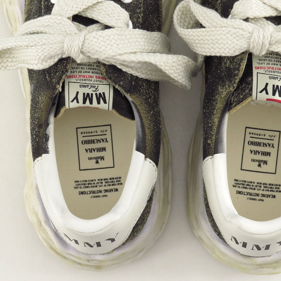 【Maison MIHARA YASUHIRO】<br>"BLAKEY" OG Sole Vintage Suede Low-top Sneaker (BLACK) <br>A15FW728