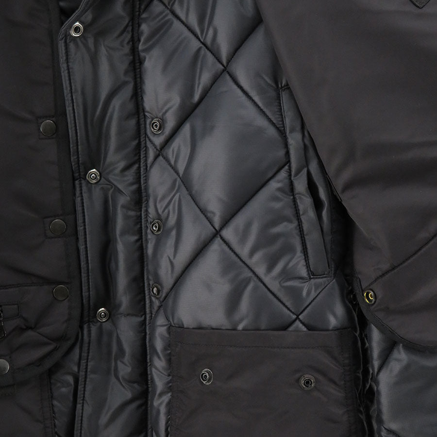【JUNYA WATANABE MAN】<br>エステルリップストップキルティング×ナイロンツイルコート <br>WL-C009-051