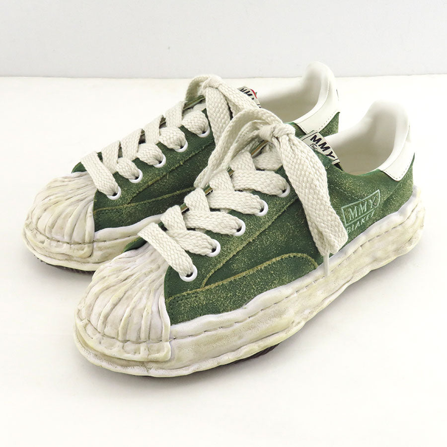 【Maison MIHARA YASUHIRO】<br>"BLAKEY" OG Sole Vintage Suede Low-top Sneaker (GREEN) <br>A15FW728