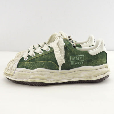 【Maison MIHARA YASUHIRO】<br>"BLAKEY" OG Sole Vintage Suede Low-top Sneaker (GREEN) <br>A15FW728
