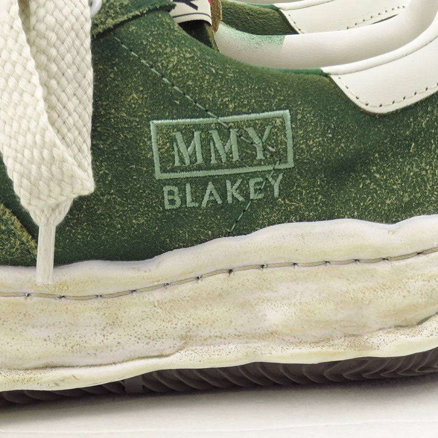 【Maison MIHARA YASUHIRO】<br>"BLAKEY" OG Sole Vintage Suede Low-top Sneaker (GREEN) <br>A15FW728