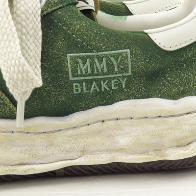 【Maison MIHARA YASUHIRO】<br>"BLAKEY" OG Sole Vintage Suede Low-top Sneaker (GREEN) <br>A15FW728