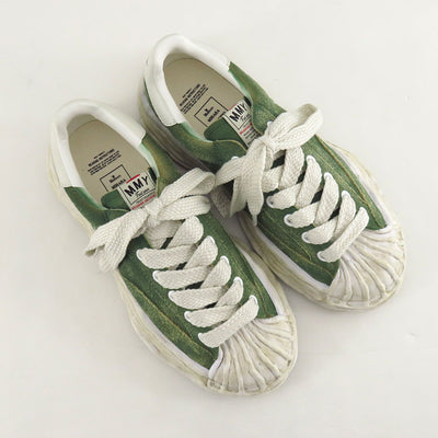 【Maison MIHARA YASUHIRO】<br>"BLAKEY" OG Sole Vintage Suede Low-top Sneaker (GREEN) <br>A15FW728