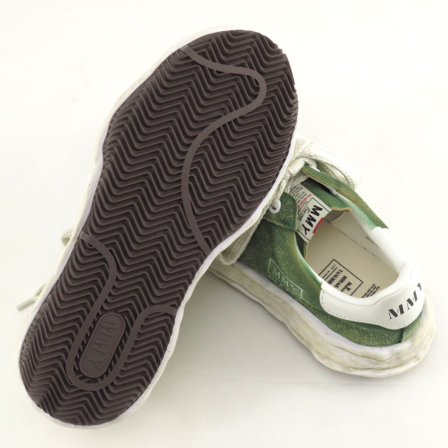 【Maison MIHARA YASUHIRO】<br>"BLAKEY" OG Sole Vintage Suede Low-top Sneaker (GREEN) <br>A15FW728