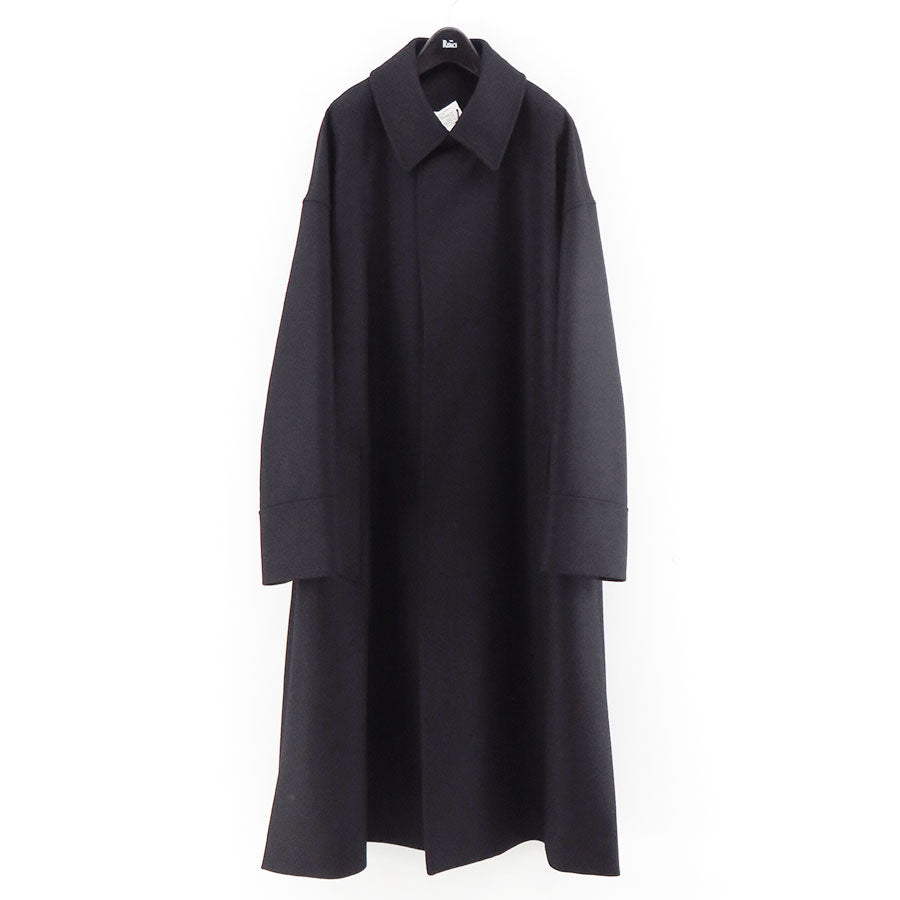 【THE RERACS/ザ・リラクス】<br>RERACS SUPER140 LIGHT MELTON THE BAL COLLAR COAT <br>25FW-RECT-458-J