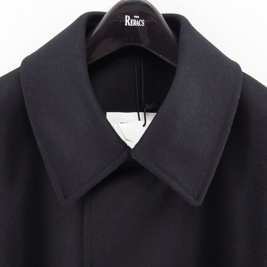 【THE RERACS/ザ・リラクス】<br>RERACS SUPER140 LIGHT MELTON THE BAL COLLAR COAT <br>25FW-RECT-458-J