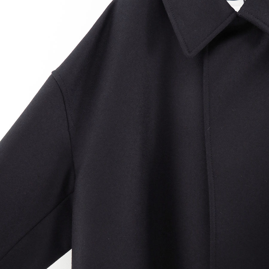 【THE RERACS/ザ・リラクス】<br>RERACS SUPER140 LIGHT MELTON THE BAL COLLAR COAT <br>25FW-RECT-458-J
