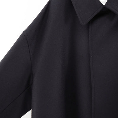 【THE RERACS/ザ・リラクス】<br>RERACS SUPER140 LIGHT MELTON THE BAL COLLAR COAT <br>25FW-RECT-458-J